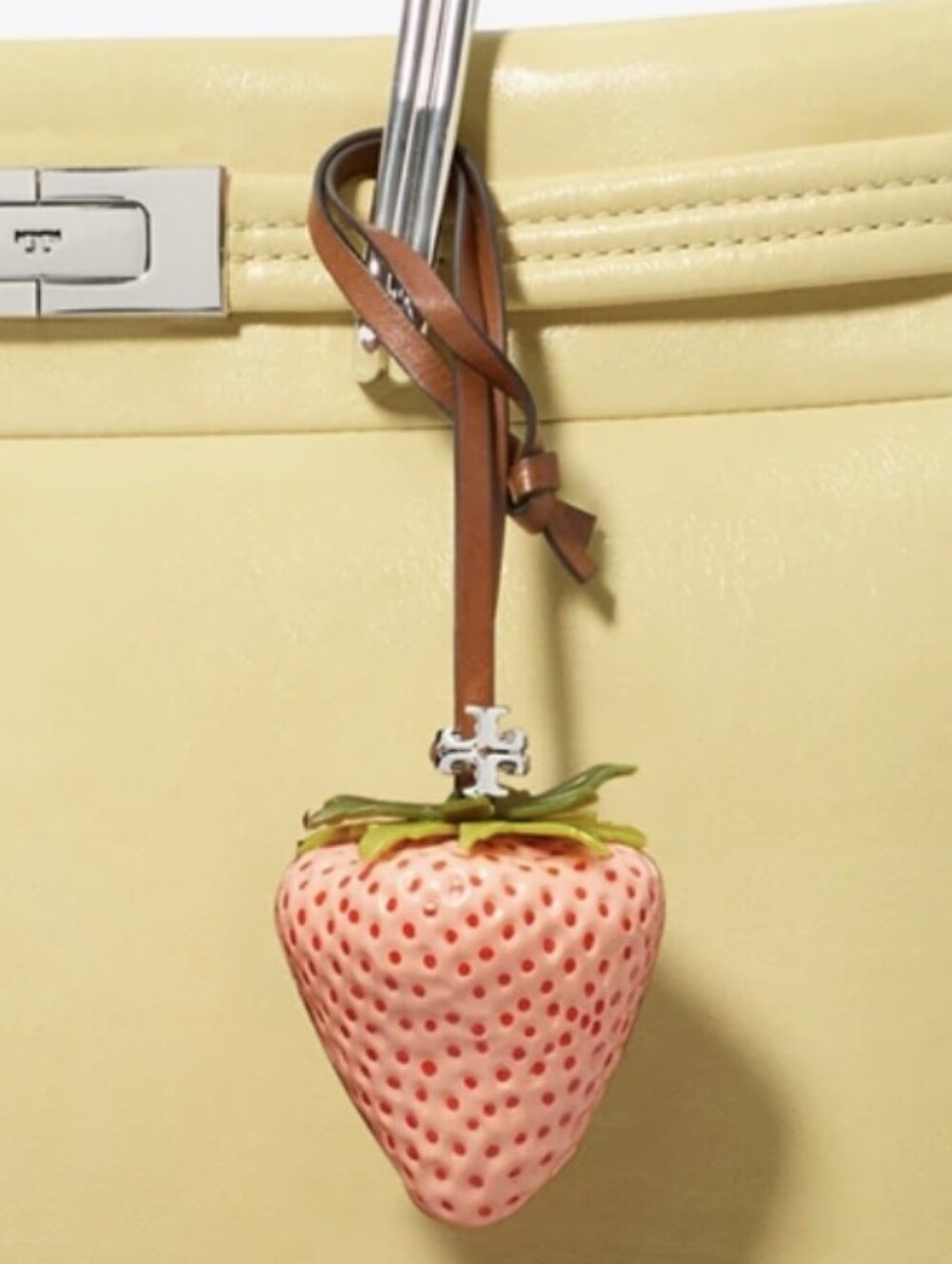 Tory Burch Sweet Pink Strawberry Bag Charm